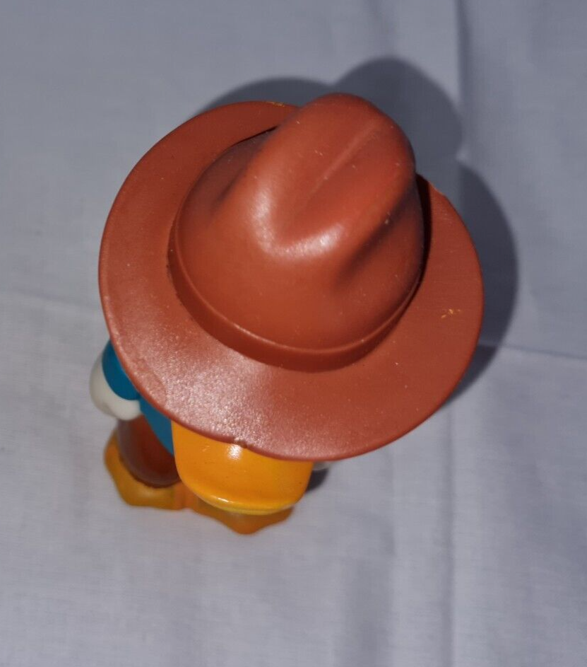 Vintage Donald Duck Toy Western Cowboy Rare Plastic 5