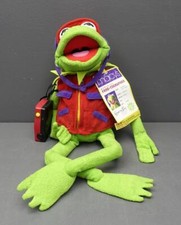 Macy's Exclusive Kermit The Frog Frog-Tographer Stuffed Toy w/ 35mm Film Camera