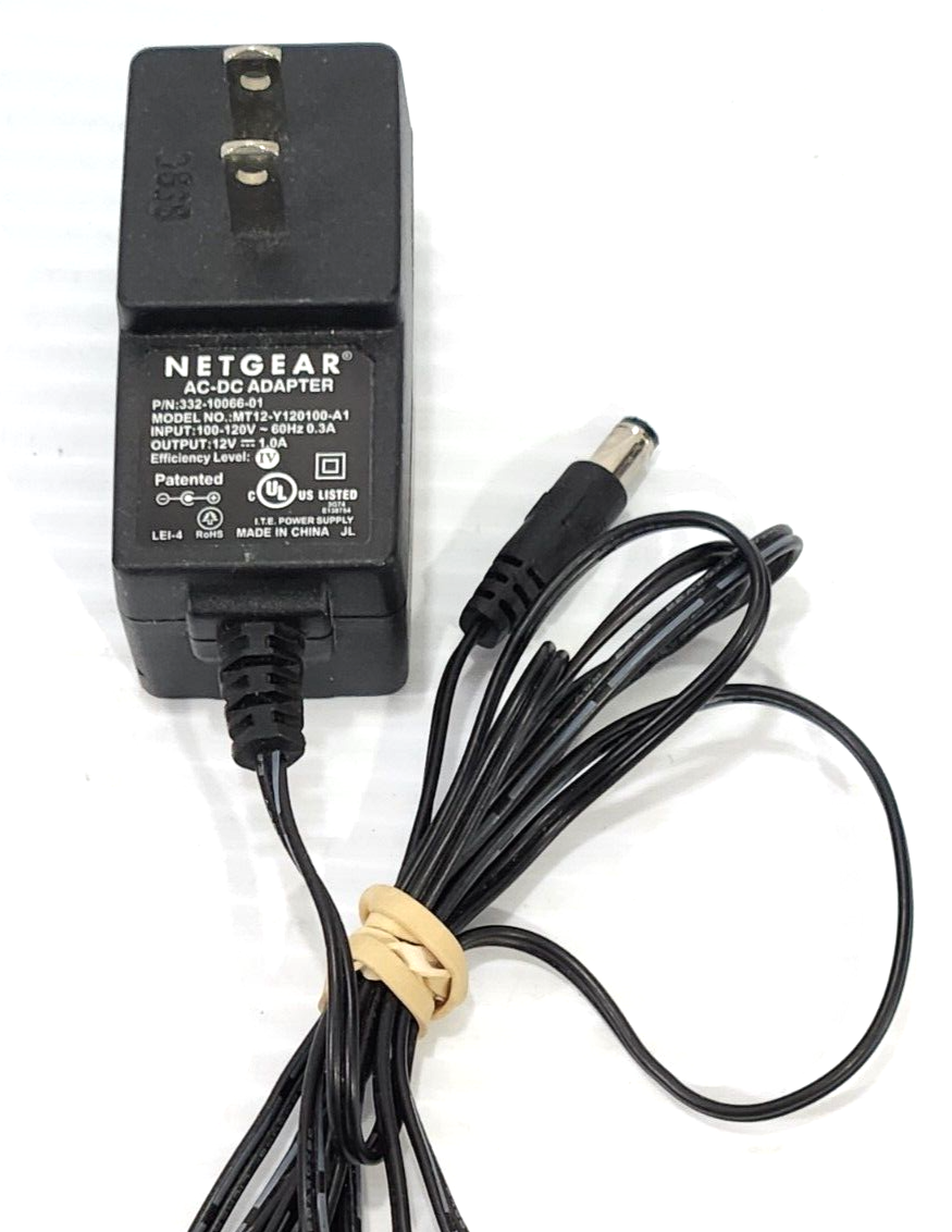 NETGEAR OEM AC-DC Adapter - Model MT12-Y120100-A1 12VDC 1.0A 332-10066 ...