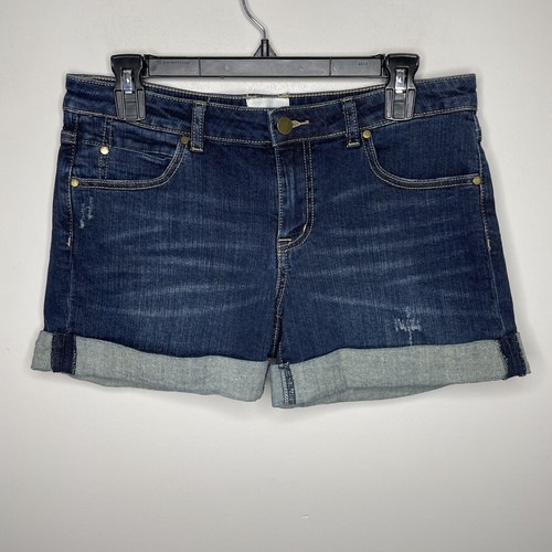 Caslon Blue Distressed Denim Shorts 