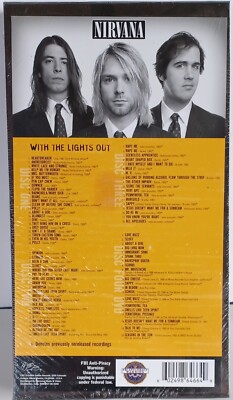 NIRVANA WITH THE LIGHTS OUT 3CD 初回生産限定商品 NIRVANA - WITH THE LIGHTS OUT - (3) CDS / (1) DVD - BOOKLET