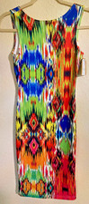 Codigo Multicolor Scoop Back Bodycon Dress Size S NWT