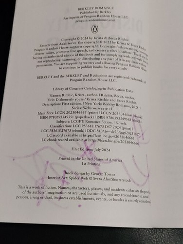 Signiertes Buchset Krista Becca Ritchie Unehrlich Dein Zerstörerisch Mine SC NF - Bild 4 von 7