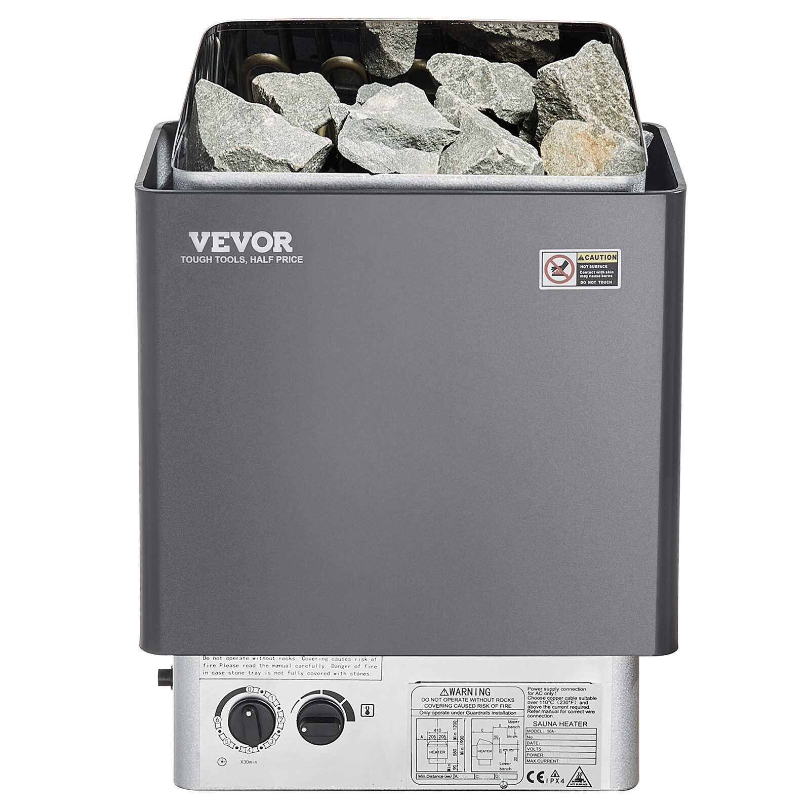 VEVOR 9KW Sauna Heater Stove Wet &amp; Dry w/ Internal Controller Digital 220V