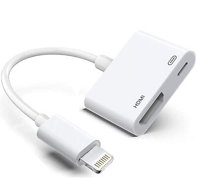 Apple Lightning to HDMI Adapter, Digital AV Audio Dongle, 1080P Sync Screen C | eBay Apple Lightning to HDMI Adapter, Digital AV Audio Dongle, 1080P Sync Screen C | eBay