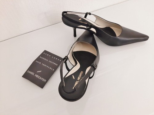 Daniel Hechter, zapatos de salón negros nuevos/sin estrenar con cartón - Imagen 7 de 8