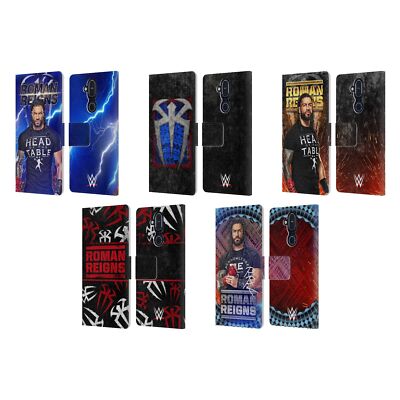 OFFICIAL WWE ROMAN REIGNS LEATHER BOOK WALLET CASE COVER FOR NOKIA PHONES