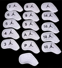 Air Jordan Iron Covers Elephant Print Leather Grey and White (SOLD INDIVIDUALLY)