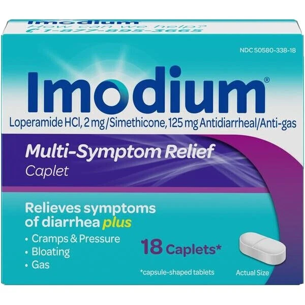 Cápsula IMODIUM over-the-counter digestión y náuseas Medicina