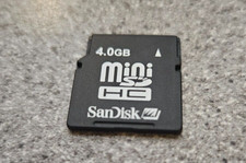 Sandisk 4GB Mini SDHC Card (miniSD) - Vintage Memory Card *RARE*