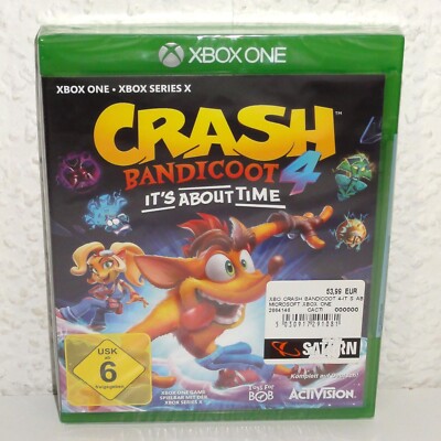 Xbox One + Series X Spiel Crash Bandicoot It's About Time Neu OVP