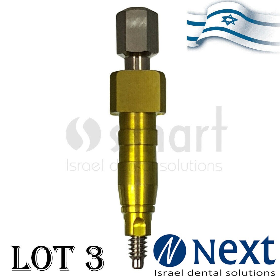 LOTx3 Open tray Transfer impression coping MIS conical C1 NP fit