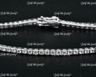 18k Solid White Gold ladies Diamond tennis bracelet  luckyhhhjewelry 2.75 ct — photo 7
