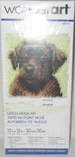 Wonderart Latch Hook Kit CHOCOLATE LAB Labrador Retriever 12" x 12"
