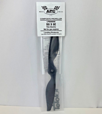 APC B8 x 6E Composite Propeller Thin Electric LPB08060E RC Plane Aircraft SEALED