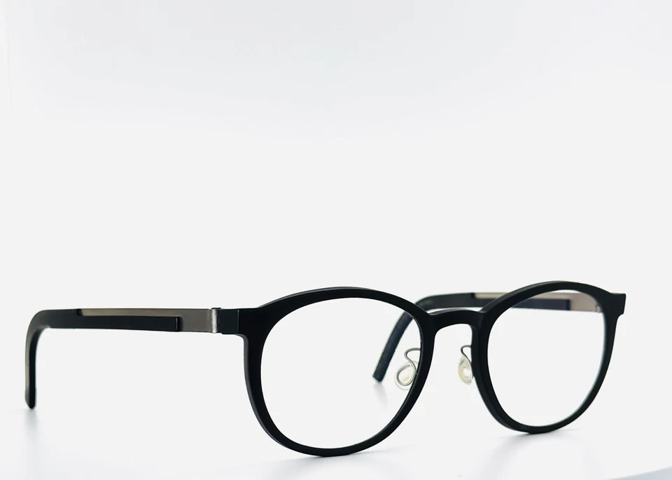 Gafas Lindberg Acetanium 1032 Ag58 081/be7l negras plateadas 50-21-135 B:40  Foto 2 de 4