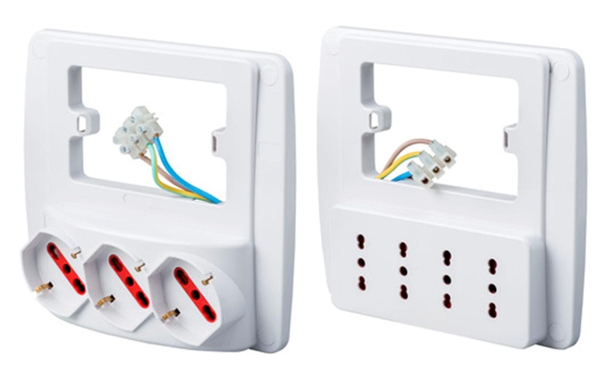 MULTIPRESA DA PARETE ROSI EMILIA SMART BIANCA