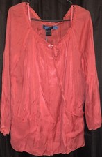 Urban Mango Boutique Tunic Size M Medium New Nwt Coral