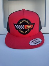 NEW Two Tone Cap with CORVETTE Vintage Patch- Adjustable Snapback.