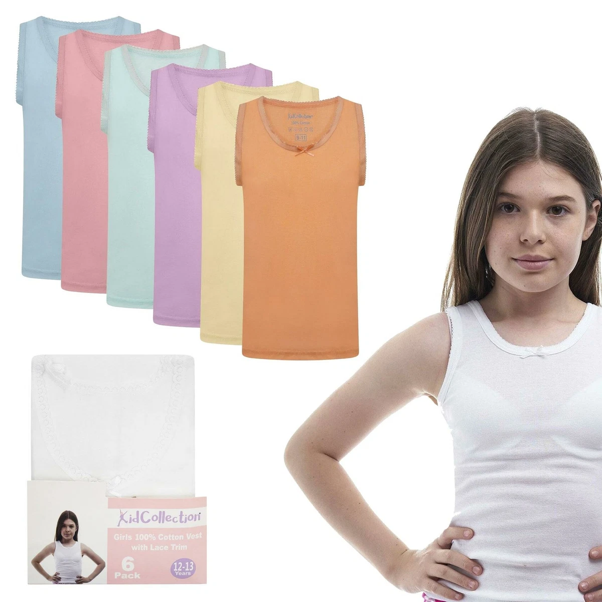 Girls cotton vest sale