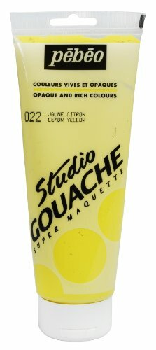 Pebeo Studio vernice gouache gouache, 220ml, giallo limone (U0b)