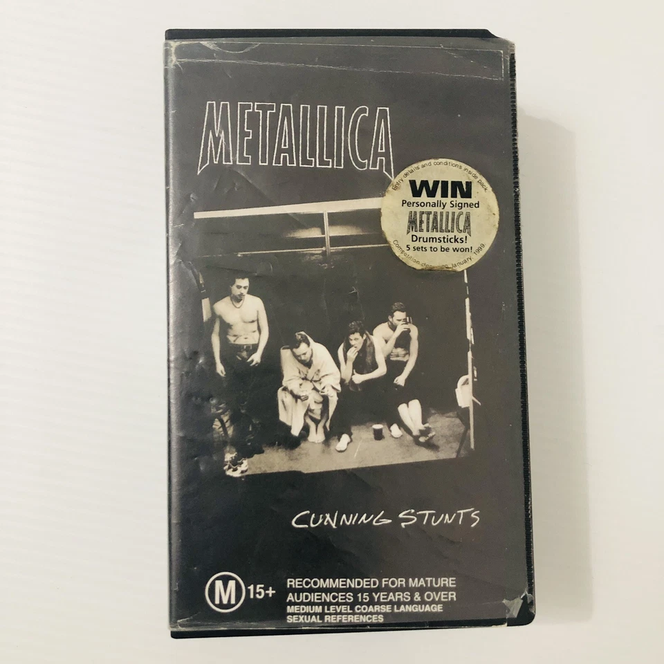 Metallica Cunning Stunts 2x VHS Box Set Heavy Metal Rock Music Live Video Tapes - Image 2 of 4