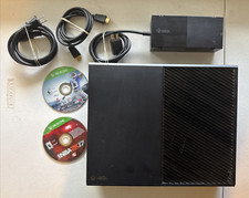 Microsoft Xbox One Black Console, Tested  Working, Includes 2 On Console Games