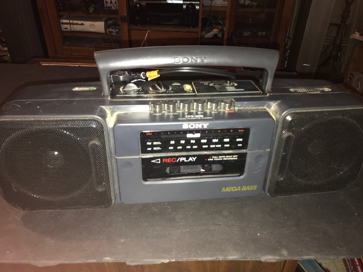 Sony CFS-208 Portable AM/FM Cassette-Corder | eBay