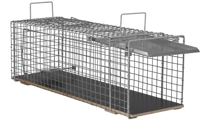 LOREK JAGDBEDARF 80x28x28cm große Marderfalle Lebendfalle Kaninchenfalle Tierfalle Drahtfalle
