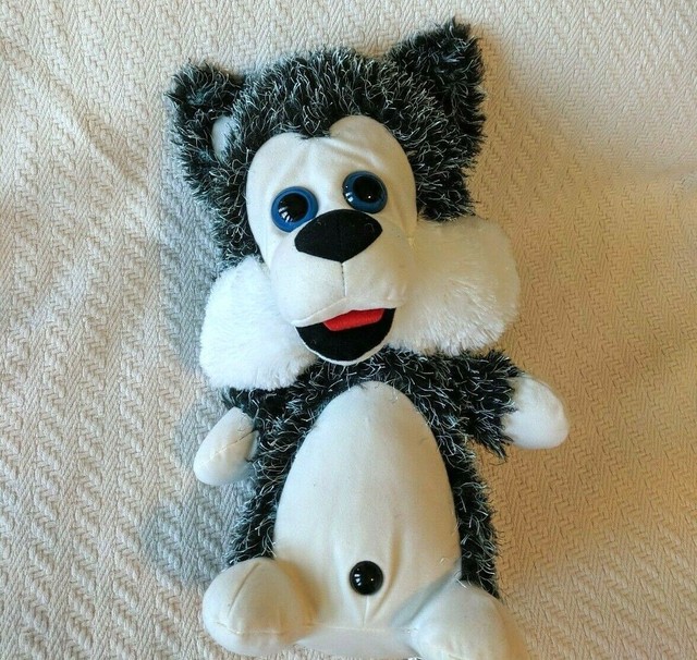 big stuffed animal wolf