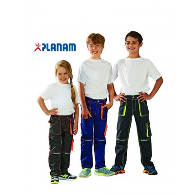 PLANAM Kids Waistband Trousers Work Pants Children Clothing Many Sizes