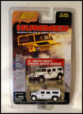Johnny Lightning Hummer St Joseph County Sheriff Indiana New Old Stock #Z507