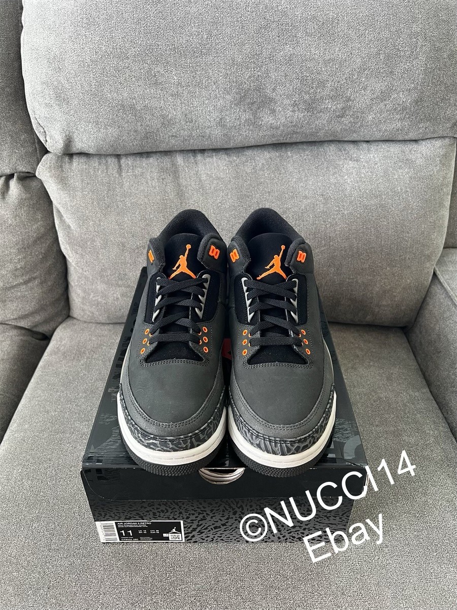 Size 11 - Nike Air Jordan 3 Retro Fear Pack (2023) with