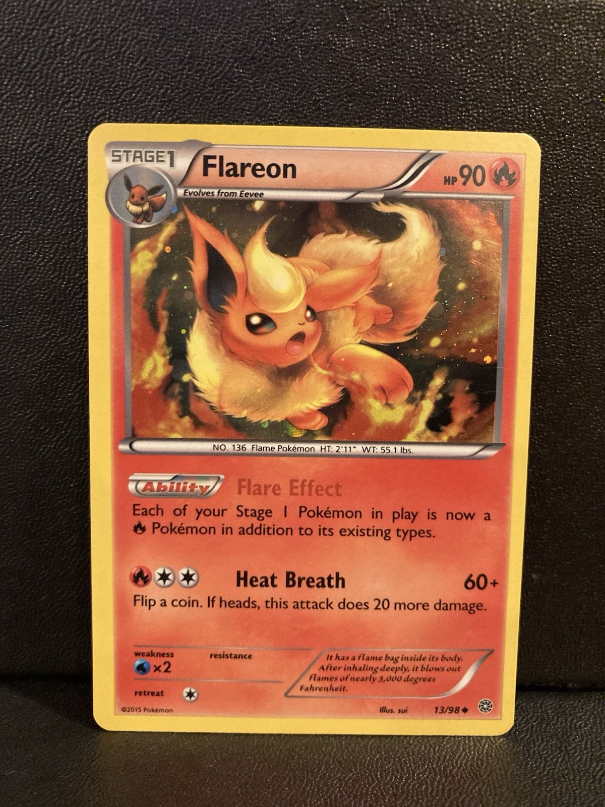 Flareon 13/98 XY Ancient Origins Cosmos Alternate Holo 2015 Pokémon TCG LP