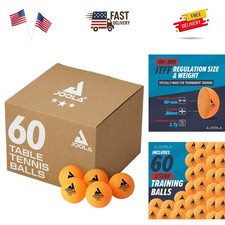 Training 3 Star Table Tennis Balls 12, 60, or 120 Pack - 40 mm Regulation Bul...