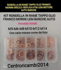 RONDELLA IN RAME TAPPO OLIO FRANCO MORINI GRIZZLY REPLICA KTM LEM  AUTO BARCHE 