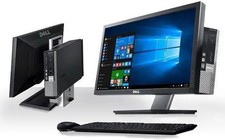 Dell 22 in Monitor Desktop PC- Intel Core i3 8GB RAM 128GB SSD W10 Pro