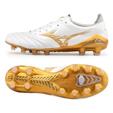 Mizuno Morelia Neo4 IV Elite MD P1GA263250 White Gold Mens Soccer Shoes