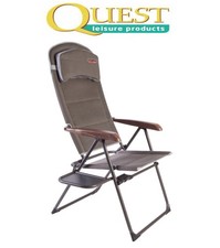 Quest Naples Pro Recline with Side Table Wood Effect Arms Caravan F1321
