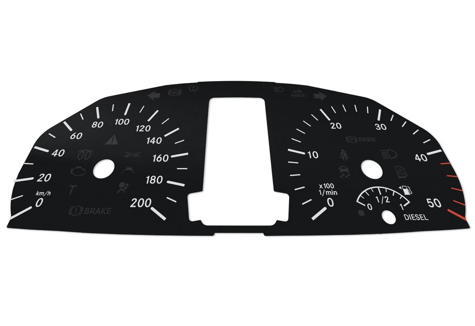 Mercedes-Benz Sprinter W906 - Speedometer gauges from MPH to km/h cluster disk - Image 4 of 4