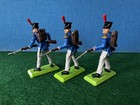 Britains Deetail 1971 FRENCH Napoleonic Waterloo Infantry LOT of 3 Toy Soldiers — photo 3