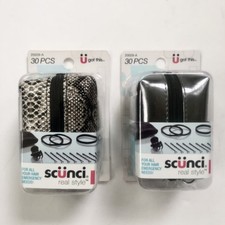 Scunci 30 Piece Emergency Hair Accessories Travel Kits, 2 Packs, 60 Pieces Total