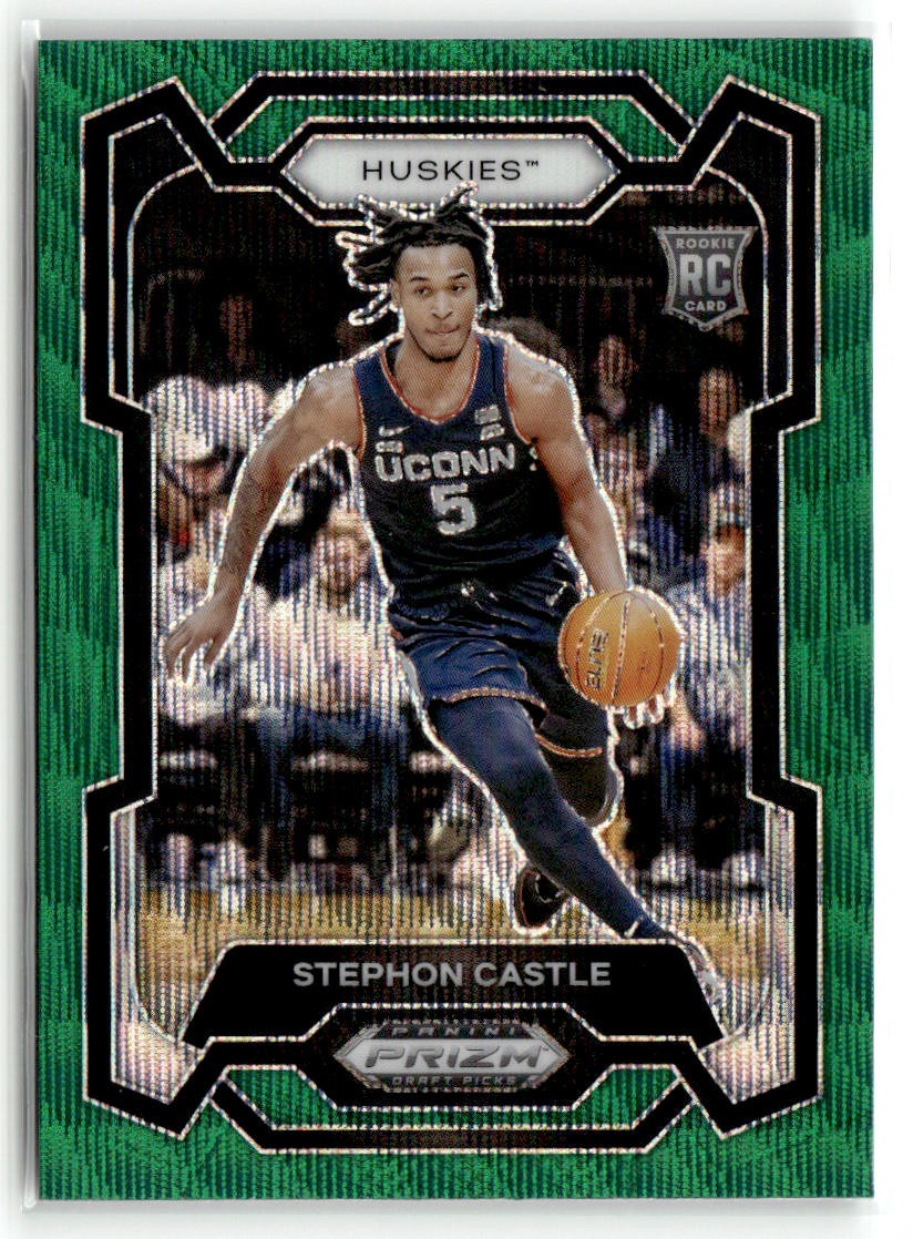 2024 Panini Prizm Draft Picks #17 Stephon Castle Prizms Green Wave