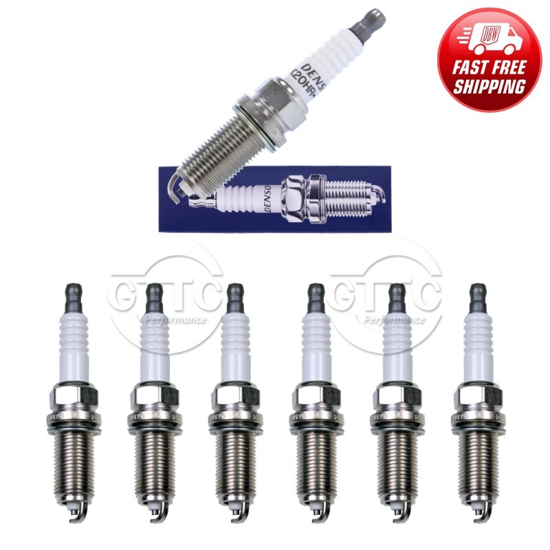 Genuine DENSO U-Groove Conventional Spark Plug 6PCS for BMW Dodge Jeep Lexus