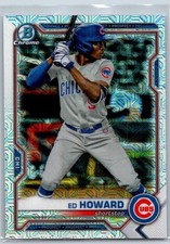 Ed Howard 2021 Bowman Chrome Prospects Mojo Refractor #BCP-221 Chicago Cubs