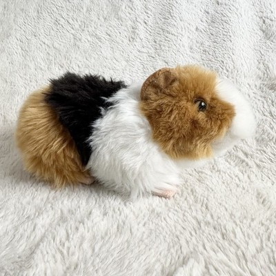 Teddy Hermann Tri Colored Guinea Pig Realistic 7  Stuffed Animal Toy Rodent