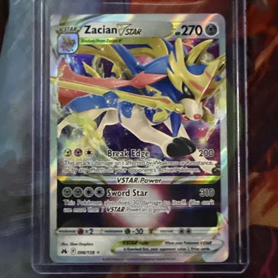 Pokémon TCG Zacian VSTAR Crown Zenith 096/159 Holo Ultra Rare