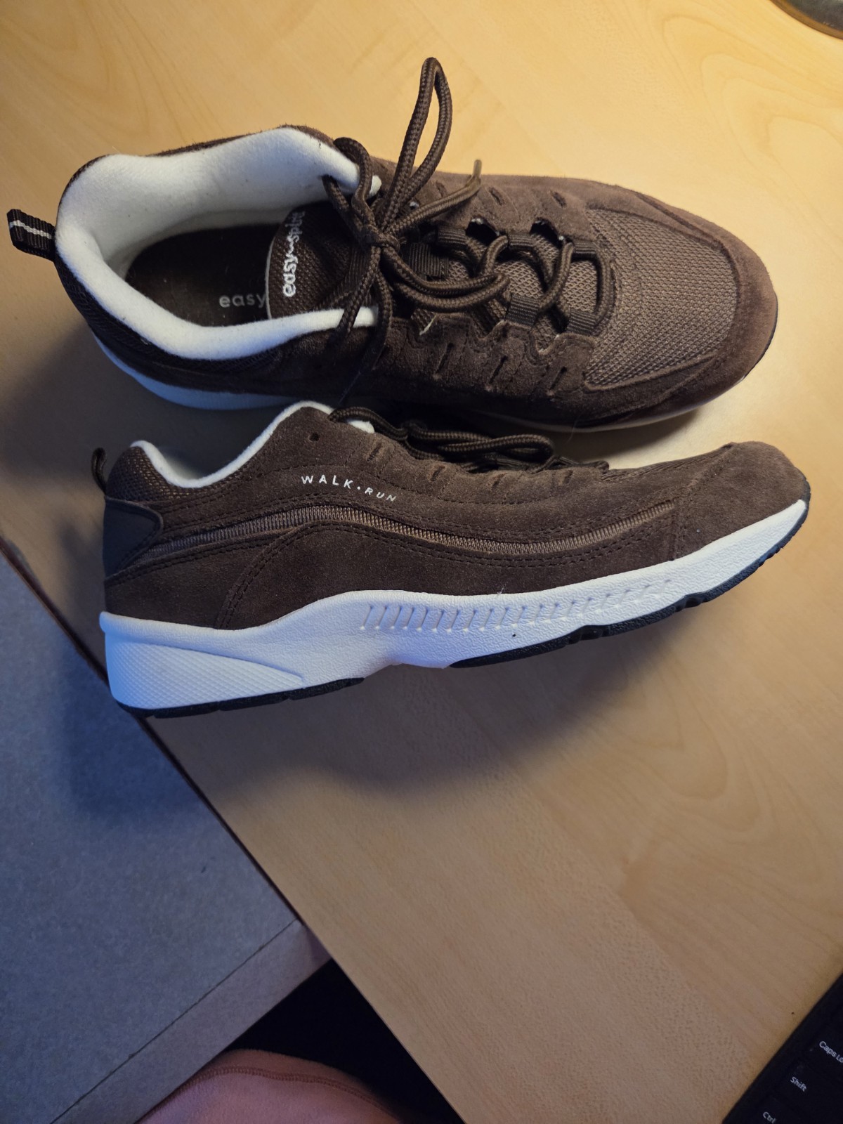 Size 8m. Brown Suede