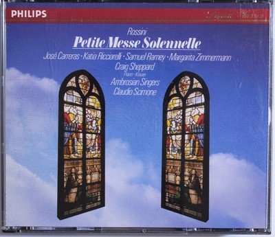 GIOACCHINO ROSSINI Petite Messe Solennelle Scimone Carreras Ramey Classical CD