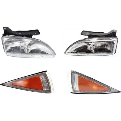 Headlight and Corner Light Kit For 1995-1999 Chevrolet Cavalier Left and Right
